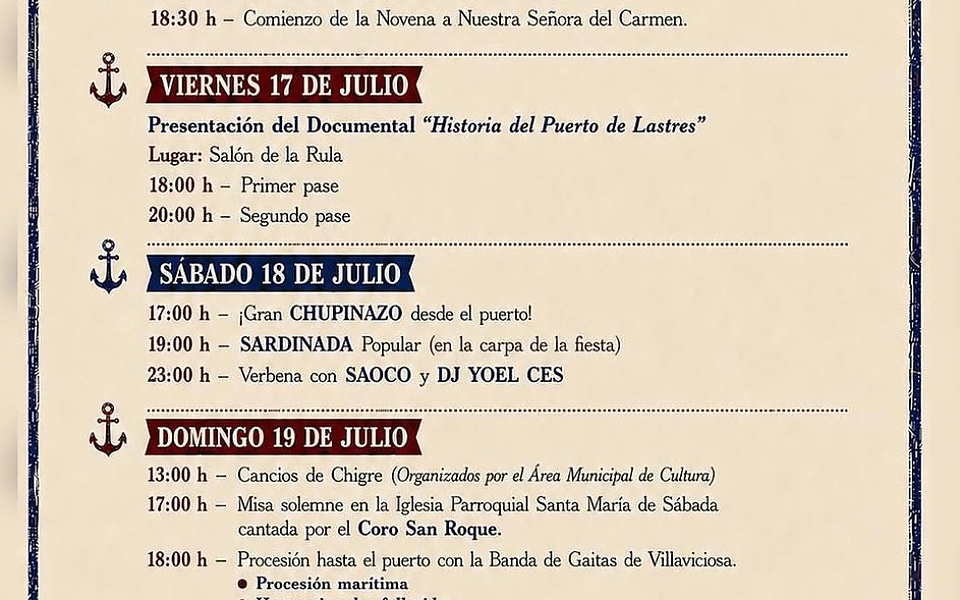 FIESTAS DE EL CARMEN DE LLASTRES