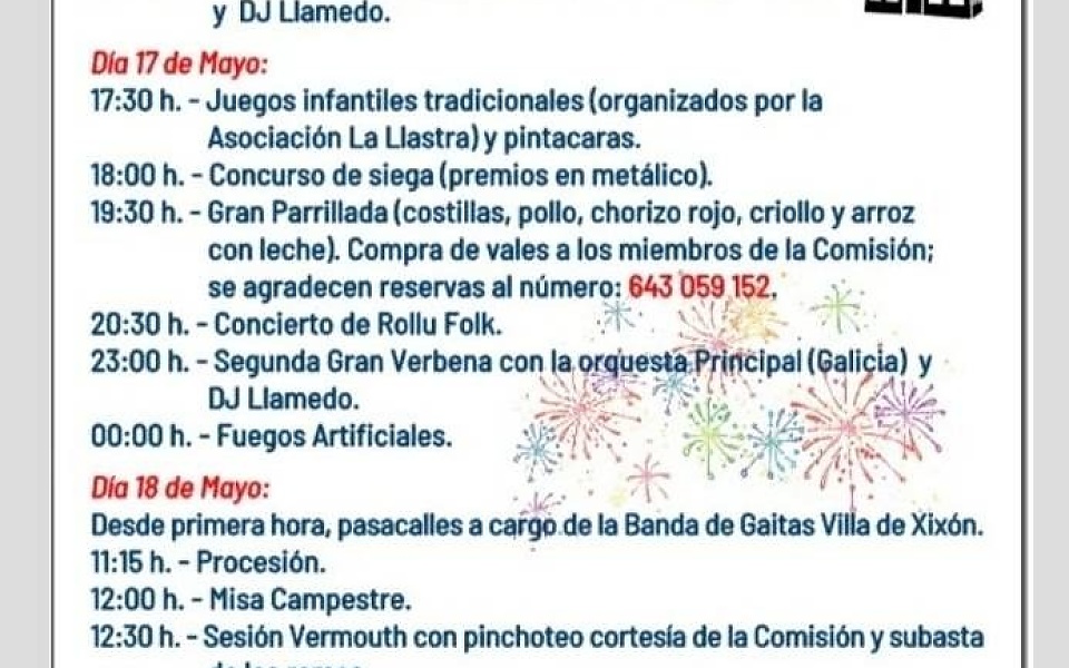 FIESTAS DE SAN ISIDRO 2025, LLUCES (LLASTRES)